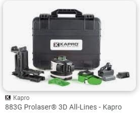 كابرو طقم  ليزر اخضر 3D  883 G